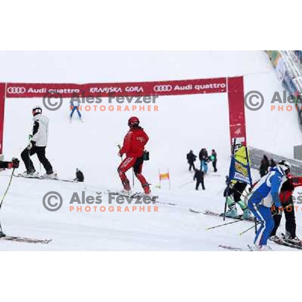  during course inspection before AUDI FIS World Cup Giant Slalom race for Vitranc Cup in Kranjska Gora, Slovenia 30.1.2010 