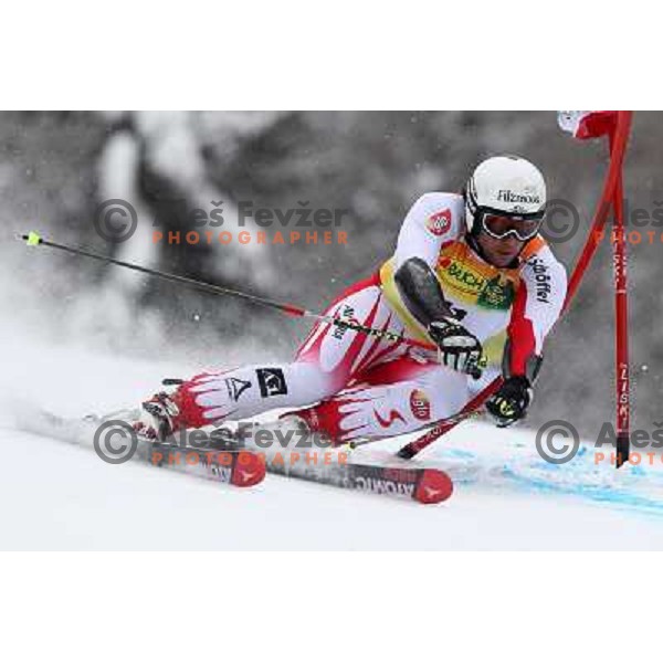 Phillipp Schoerghofer during first run of AUDI FIS World Cup Giant Slalom race in Kranjska Gora, Slovenia 30.1.2010 