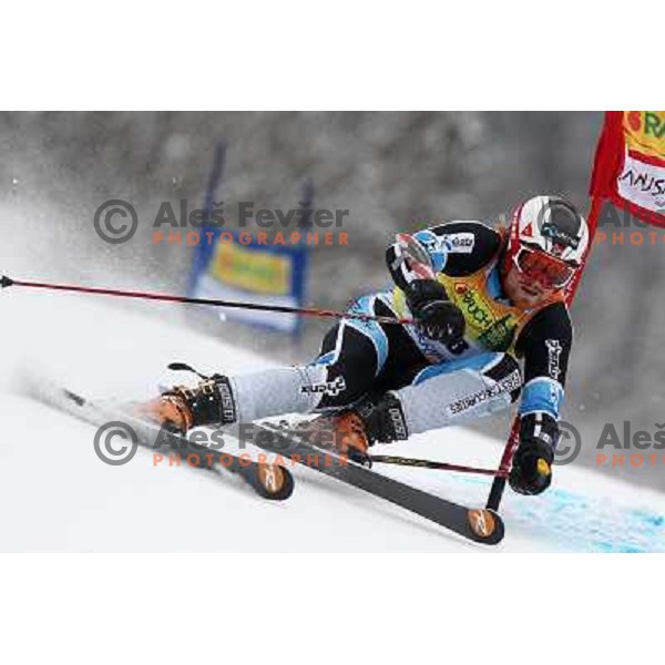 Leif Haugen during first run of AUDI FIS World Cup Giant Slalom race in Kranjska Gora, Slovenia 30.1.2010 