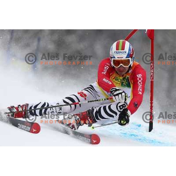 Felix Neureuther during first run of AUDI FIS World Cup Giant Slalom race in Kranjska Gora, Slovenia 30.1.2010 