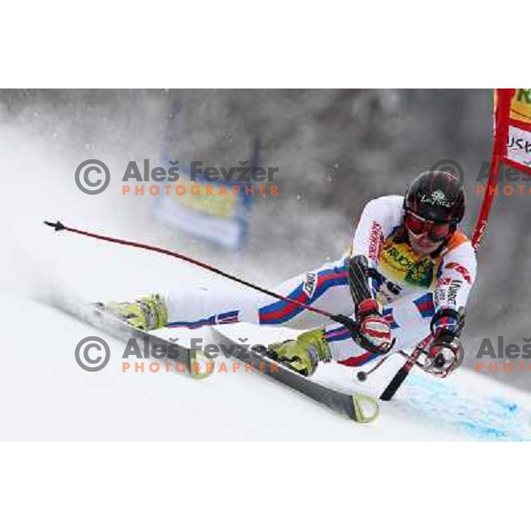 Sebastien Pichot during first run of AUDI FIS World Cup Giant Slalom race in Kranjska Gora, Slovenia 30.1.2010 