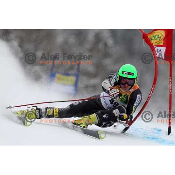 Tommy Ford during first run of AUDI FIS World Cup Giant Slalom race in Kranjska Gora, Slovenia 30.1.2010 