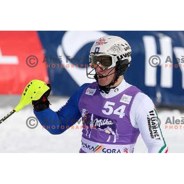 Stefano Gross after second run of AUDI FIS World Cup Slalom race for Vitranc Cup in Kranjska Gora, Slovenia 31.1.2010 