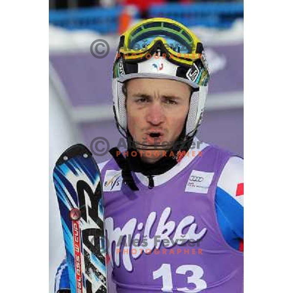  Steve Missillier after second run of AUDI FIS World Cup Slalom race for Vitranc Cup in Kranjska Gora, Slovenia 31.1.2010 