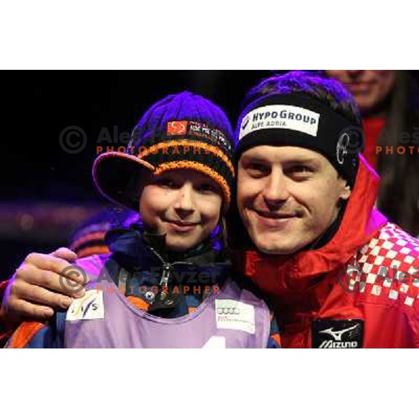 Ivica Kostelic during public draw of starting numbers for AUDI FIS World Cup Slalom- Vitranc Cup in Kranjska gora, Slovenia 30.1.2010 