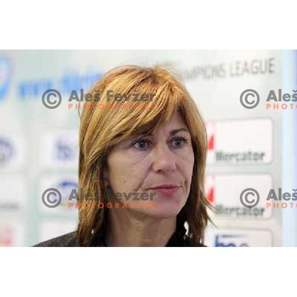 Tanja Polajnar during press conference of RK Krim Mercator in M hotel, Ljubljana 3.2.2010 