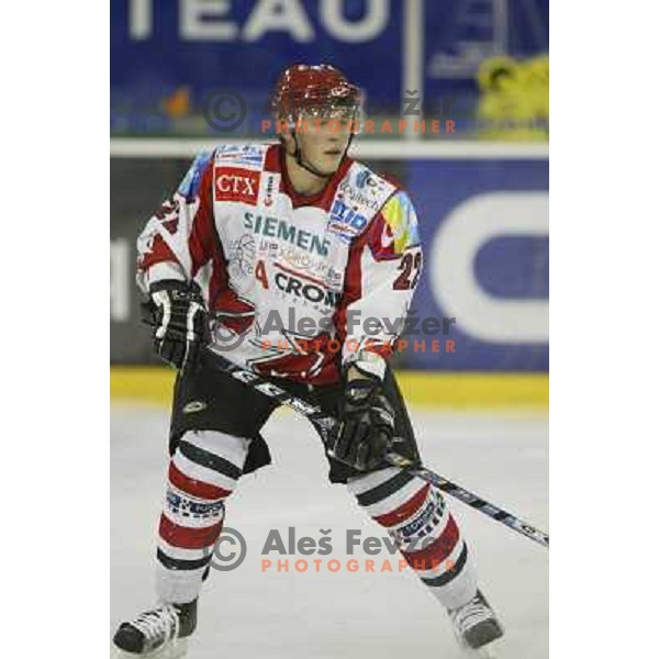 Damjan Dervaric in action during ice-hockey match ZM Olimpija- Acroni Jesenice, played in Hala Tivoli , Ljubljana 18.9.2005 