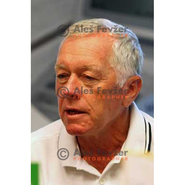Tone Vogrinec during press conference of Slovenia Olympic Commite (OKS) in Ljubljana, Slovenia 21.9.2009 