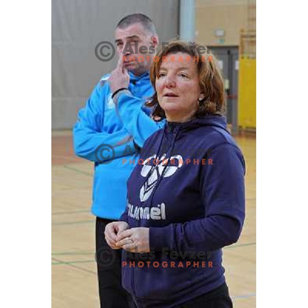Marta Bon in action during practice session of RK Krim Mercator in Ljubljana, Slovenia 4.2.2010 