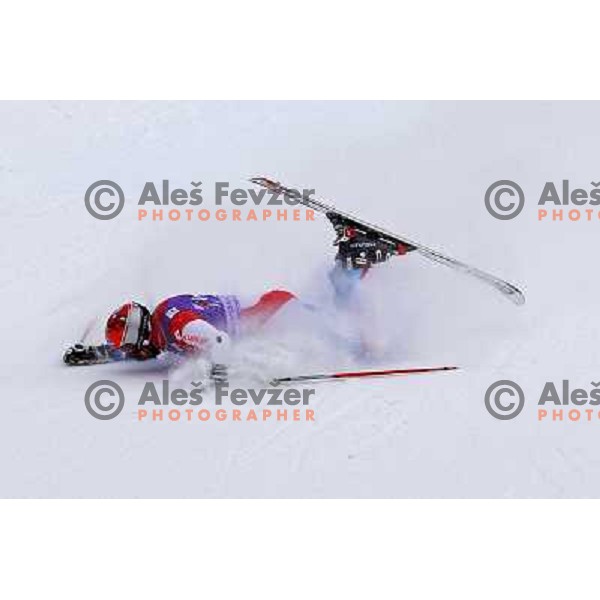 Dider Couche of Switzerland in finish after second run of AUDI FIS World Cup Giant Slalom race in Kranjska Gora, Slovenia 29.1.2010 