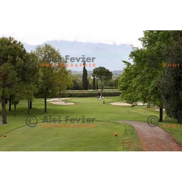 Garda golf, Yellow course, Soiano del Lago, Garda lake, Italy 29.4.2009 