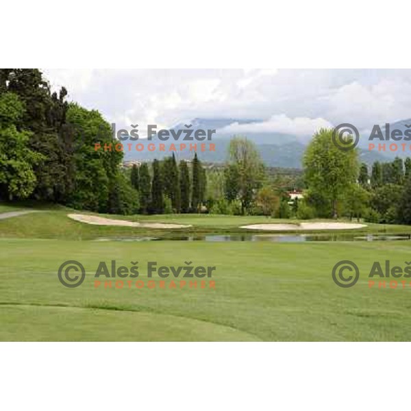 Garda golf, Yellow course, Soiano del Lago, Garda lake, Italy 29.4.2009 