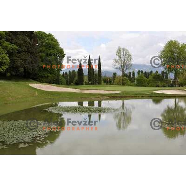 Garda golf, Yellow course, Soiano del Lago, Garda lake, Italy 29.4.2009 