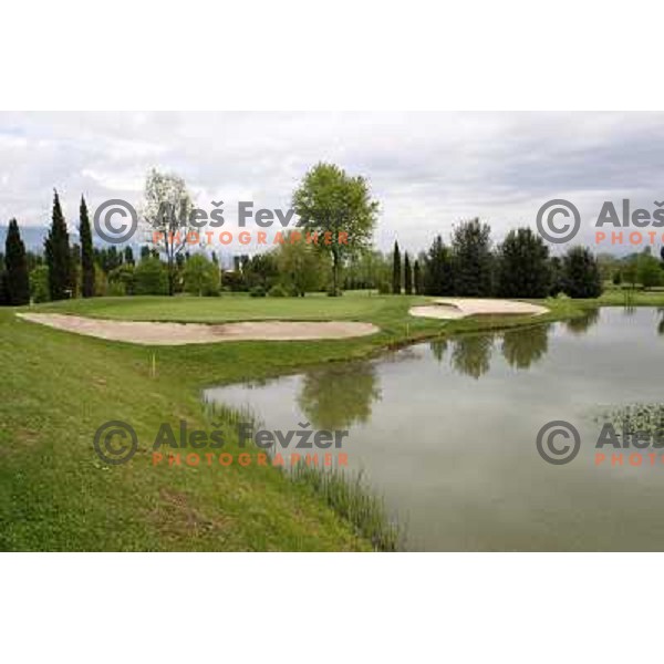 Garda golf, Yellow course, Soiano del Lago, Garda lake, Italy 29.4.2009 