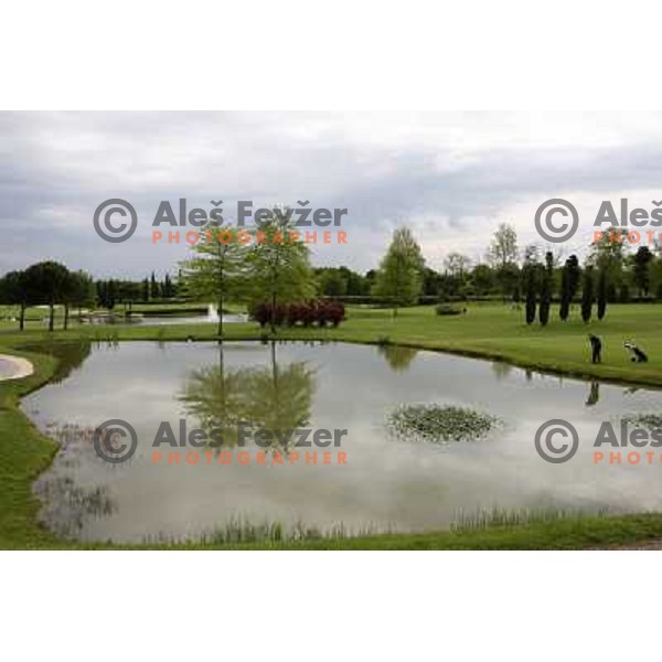 Garda golf, Yellow course, Soiano del Lago, Garda lake, Italy 29.4.2009 