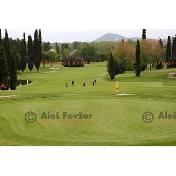 Garda golf, Yellow course, Soiano del Lago, Garda lake, Italy 29.4.2009 