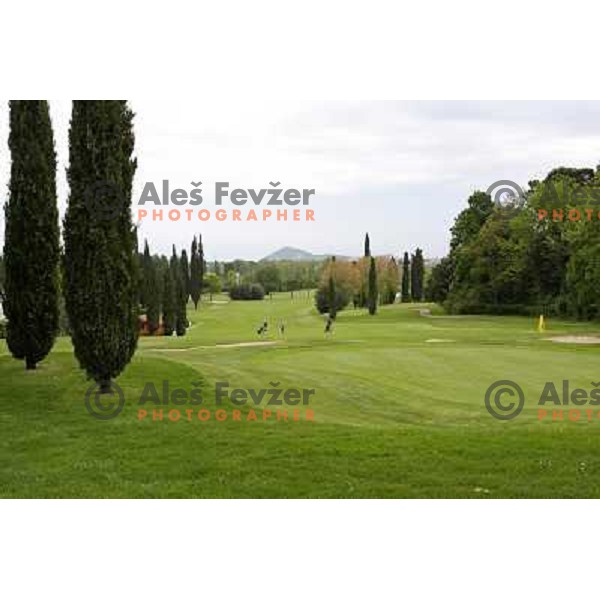 Garda golf, Yellow course, Soiano del Lago, Garda lake, Italy 29.4.2009 