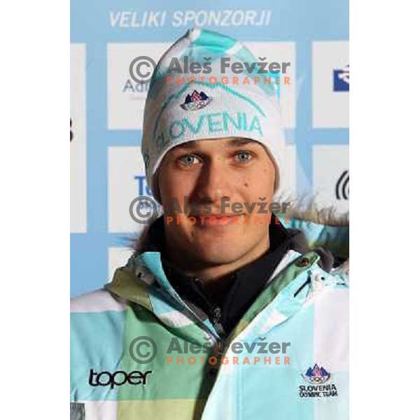 Janez Jazbec, member of Slovenia Olympic team for 2010 Olympic Games in Vancouver at official presentation at Ljubljana Castle, Slovenia 27.1.2010 