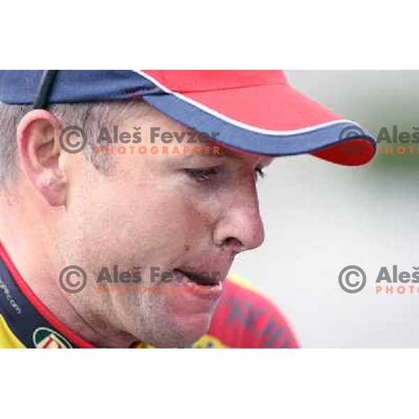 Bostjan Mervar of Perutnina Ptuj, winner of Grand prix of Kranj professional cycling race in Kranj, Slovenia on june 3, 2006