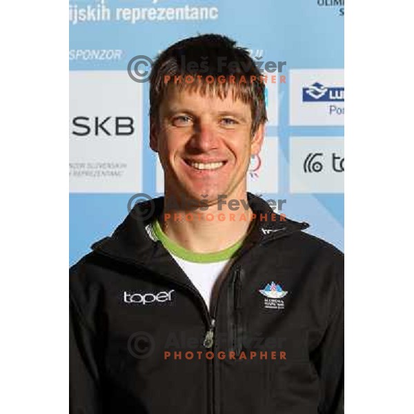 Janez Maric, member of Slovenia Olympic team for 2010 Olympic Games in Vancouver at official presentation at Ljubljana Castle, Slovenia 27.1.2010 