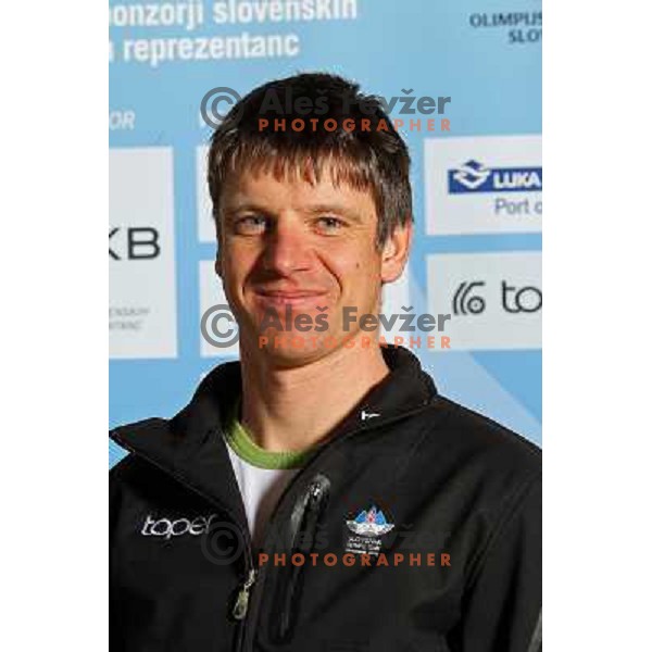 Janez Maric, member of Slovenia Olympic team for 2010 Olympic Games in Vancouver at official presentation at Ljubljana Castle, Slovenia 27.1.2010 