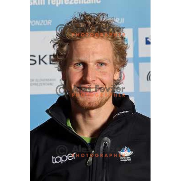 Klemen Bauer, member of Slovenia Olympic team for 2010 Olympic Games in Vancouver at official presentation at Ljubljana Castle, Slovenia 27.1.2010 