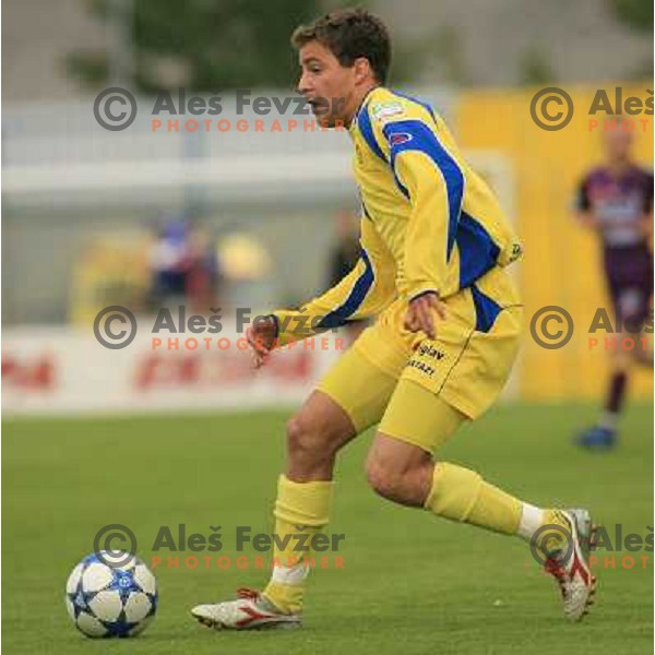 action during Prva Liga Telekom Slovenije football match between Domzale and Maribor Pivovarna Lasko in Domzale on June 3, 2006
