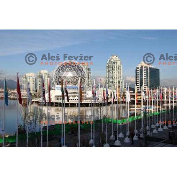 City of Vancouver during 2010 Winter Olympic games in Vancouver, Canada 9.2.2010 