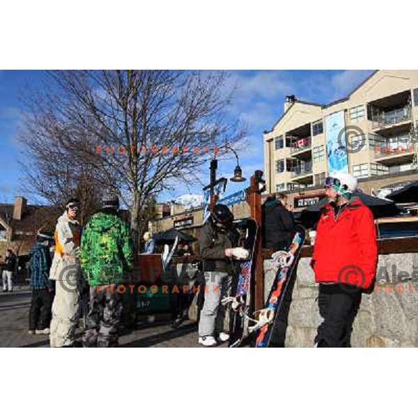  Whistler skiing resort four days before start of Winter Olympic games 2010 Vancouver 