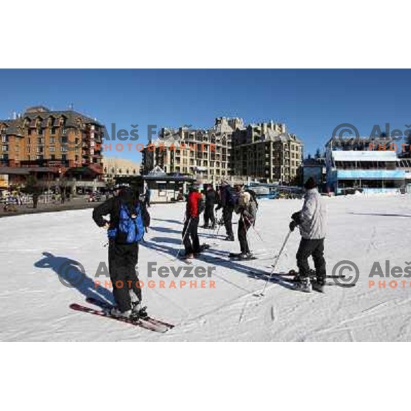  Whistler skiing resort four days before start of Winter Olympic games 2010 Vancouver 