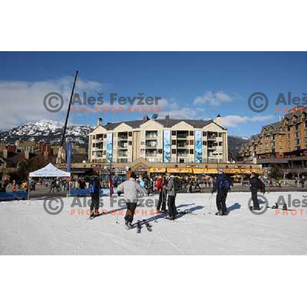  Whistler skiing resort four days before start of Winter Olympic games 2010 Vancouver 