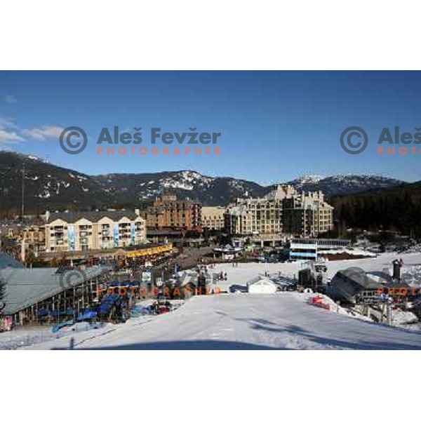  Whistler skiing resort four days before start of Winter Olympic games 2010 Vancouver 