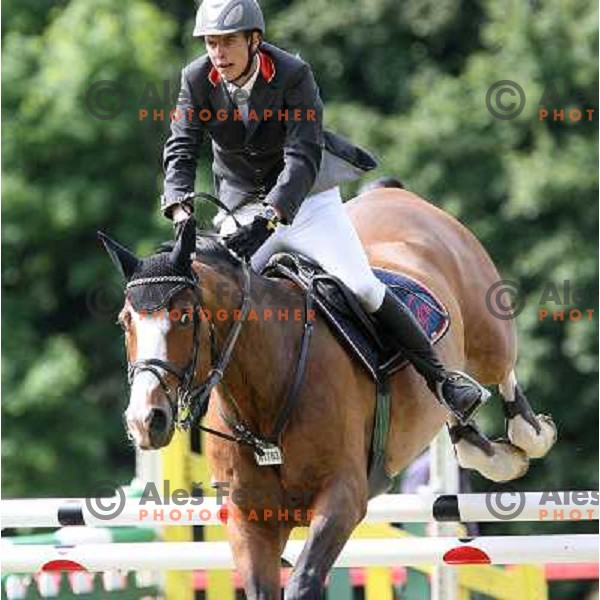 Luka Zaloznik at Slovenian Cup in Show jumping in Krumperk near Domzale, Slovenia on June 4, 2006