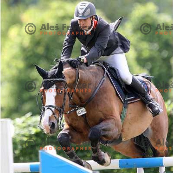 Luka Zaloznik at Slovenian Cup in Show jumping in Krumperk near Domzale, Slovenia on June 4, 2006
