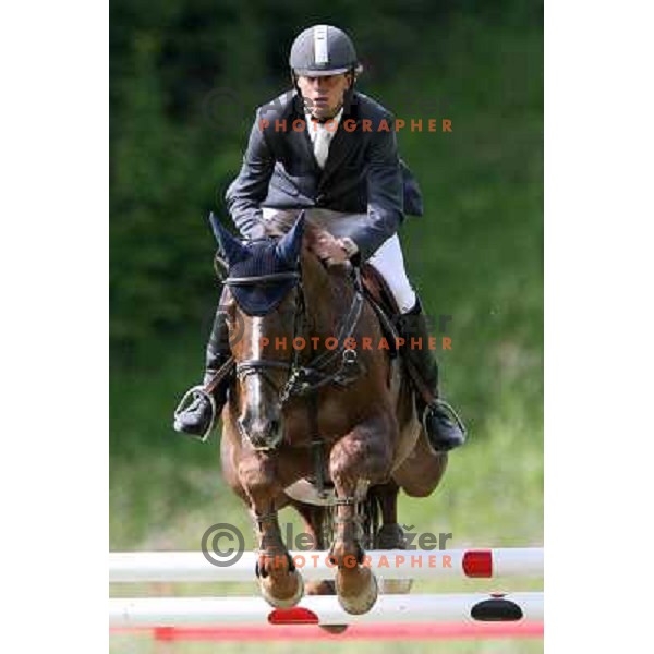 Smolnikar at Slovenian Cup in Show jumping in Krumperk near Domzale, Slovenia on June 4, 2006