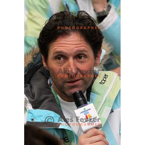 Andrea Massi during OKS press conference in Whistler Olympic village, 2010 Winter olympic games Vancouver, Canada 11.2.2010 