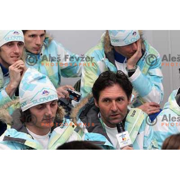 Andrea Massi during OKS press conference in Whistler Olympic village, 2010 Winter olympic games Vancouver, Canada 11.2.2010 