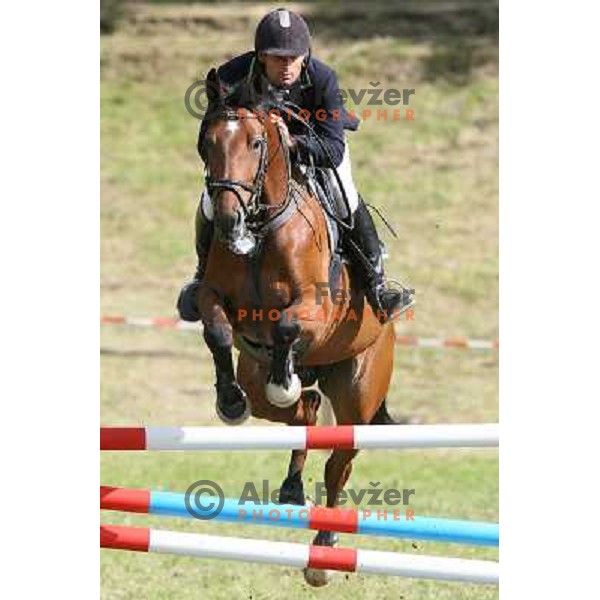 Tomaz Rifelj at Slovenian Cup in Show jumping in Krumperk near Domzale, Slovenia on June 4, 2006