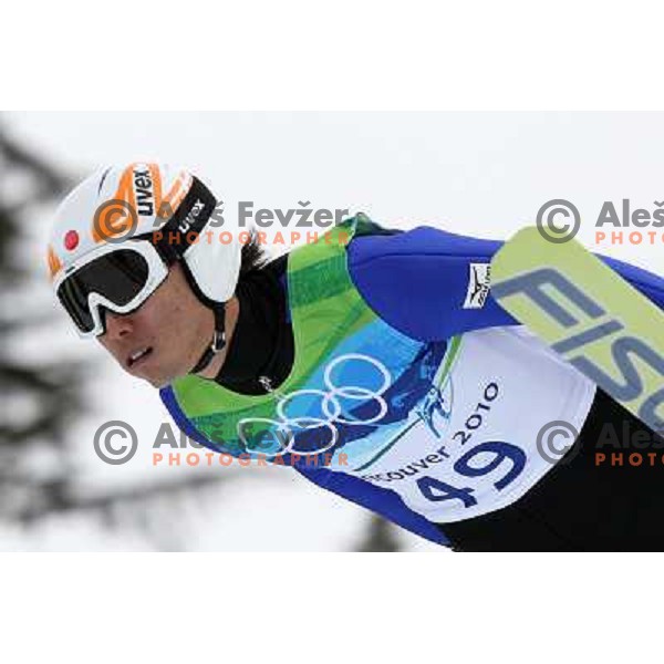  Daiki Ito (JPN) during qualification round in ski jumping at Normal Hill held in Whistler Olympic park, 2010 Winter Olympic games Vancouver, Canada 12.2.2010 