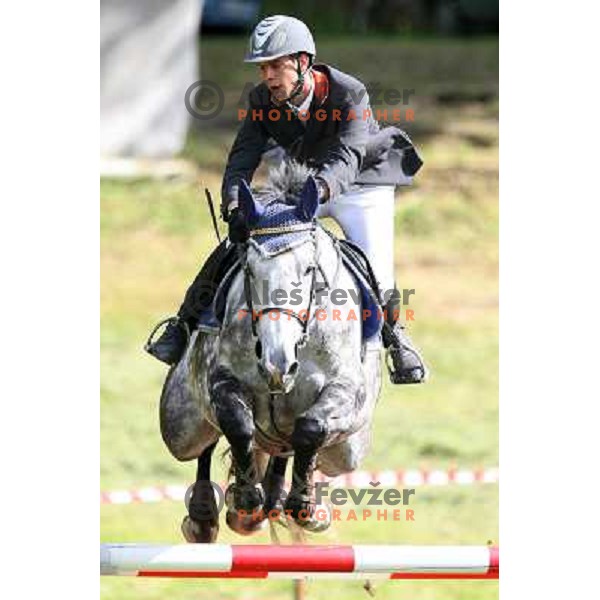 Luka Zaloznik at Slovenian Cup in Show jumping in Krumperk near Domzale, Slovenia on June 4, 2006