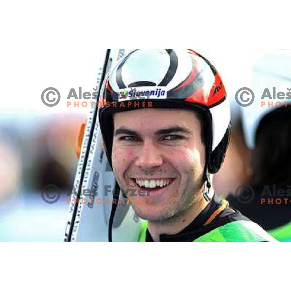 Jernej Damjan after qualification round in ski jumping at Normal Hill held in Whistler Olympic park, 2010 Winter Olympic games Vancouver, Canada 12.2.2010 