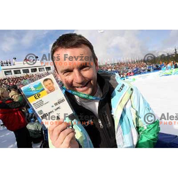  Ales Fevzer during qualification round in ski jumping at Normal Hill held in Whistler Olympic park, 2010 Winter Olympic games Vancouver, Canada 12.2.2010 