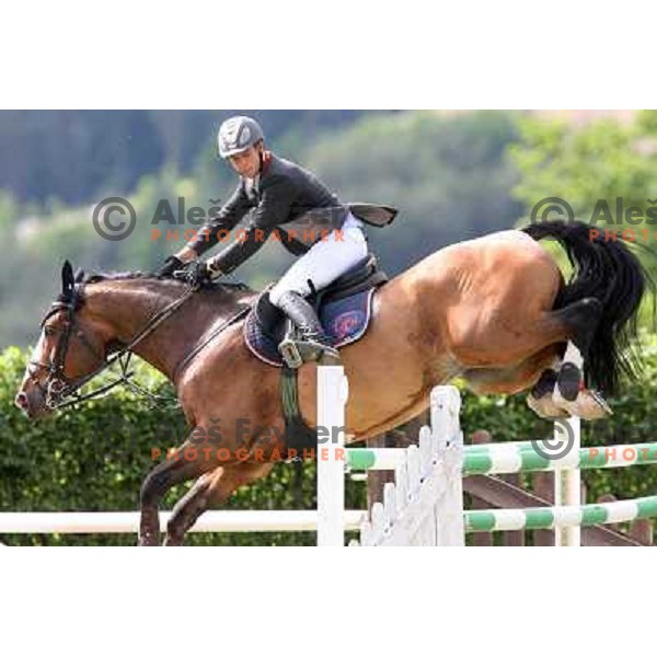 Luka Zaloznik at Slovenian Cup in Show jumping in Krumperk near Domzale, Slovenia on June 4, 2006