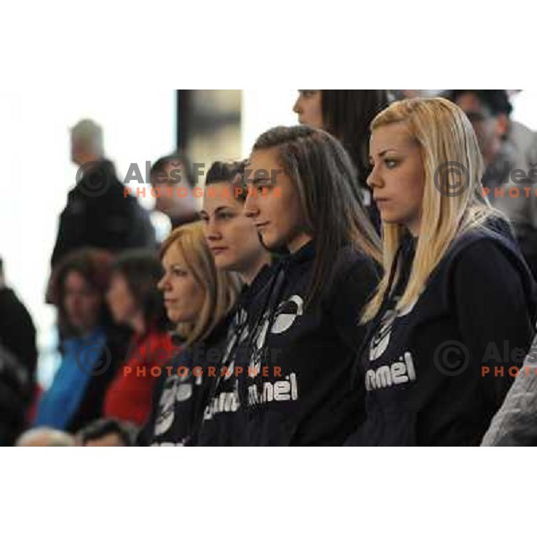  at handball game, Krim Mercator - HCL Leipzig, played in Champions league, Ljubljana, 13.01.2010, Krim Mercator won 32:26 