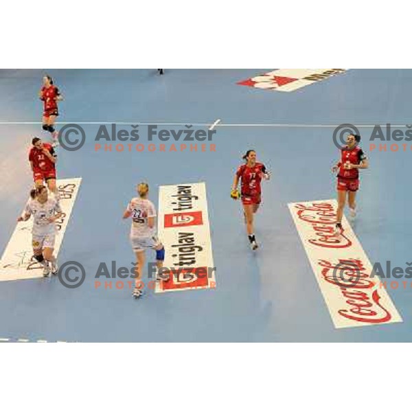 Andrea Lekic at handball game, Krim Mercator - HCL Leipzig, played in Champions league, Ljubljana, 13.01.2010, Krim Mercator won 32:26 