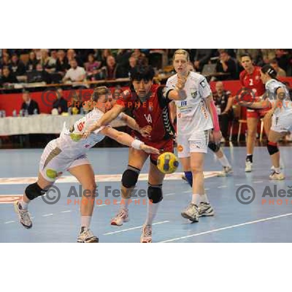 Ljudmila Bodnieva at handball game, Krim Mercator - HCL Leipzig, played in Champions league, Ljubljana, 13.01.2010, Krim Mercator won 32:26 