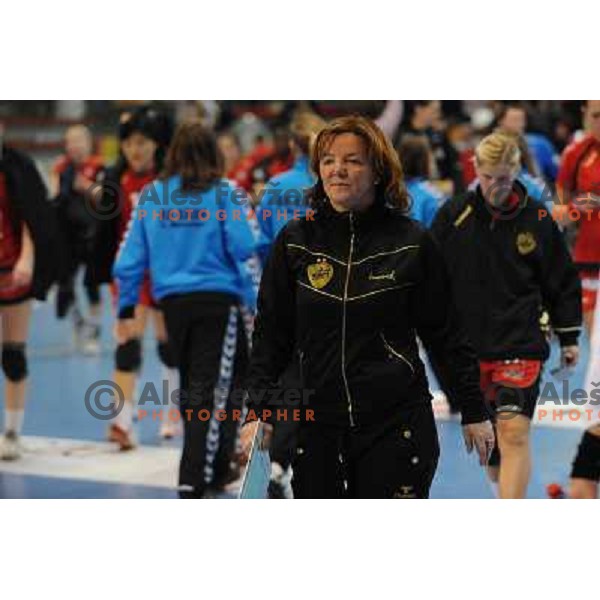 Marta Bon at handball game, Krim Mercator - HCL Leipzig, played in Champions league, Ljubljana, 13.01.2010, Krim Mercator won 32:26 