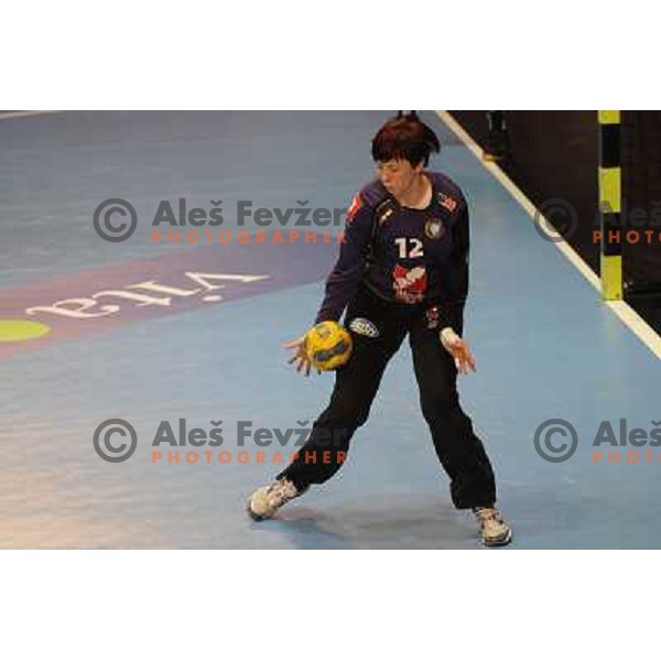 Sergeja Stefanisin at handball game, Krim Mercator - HCL Leipzig, played in Champions league, Ljubljana, 13.01.2010, Krim Mercator won 32:26 