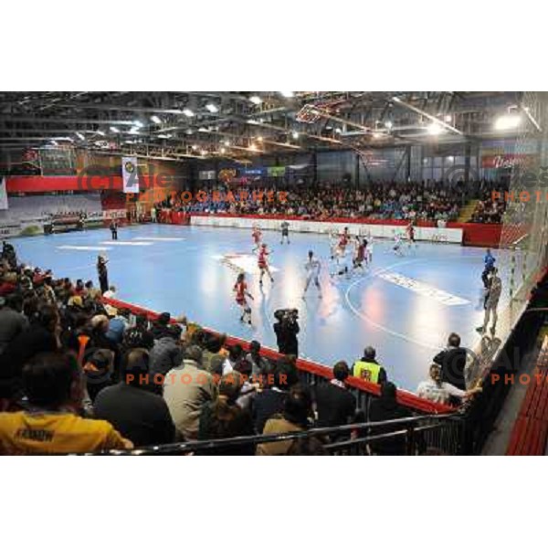  at handball game, Krim Mercator - HCL Leipzig, played in Champions league, Ljubljana, 13.01.2010, Krim Mercator won 32:26 