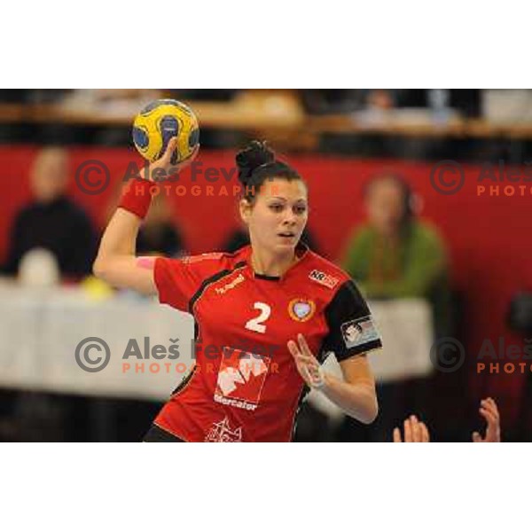 Szadra Zascik at handball game, Krim Mercator - HCL Leipzig, played in Champions league, Ljubljana, 13.01.2010, Krim Mercator won 32:26 